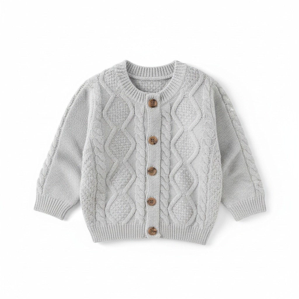 Child's Cable Knit Cardigan 3 Months - 3 Years