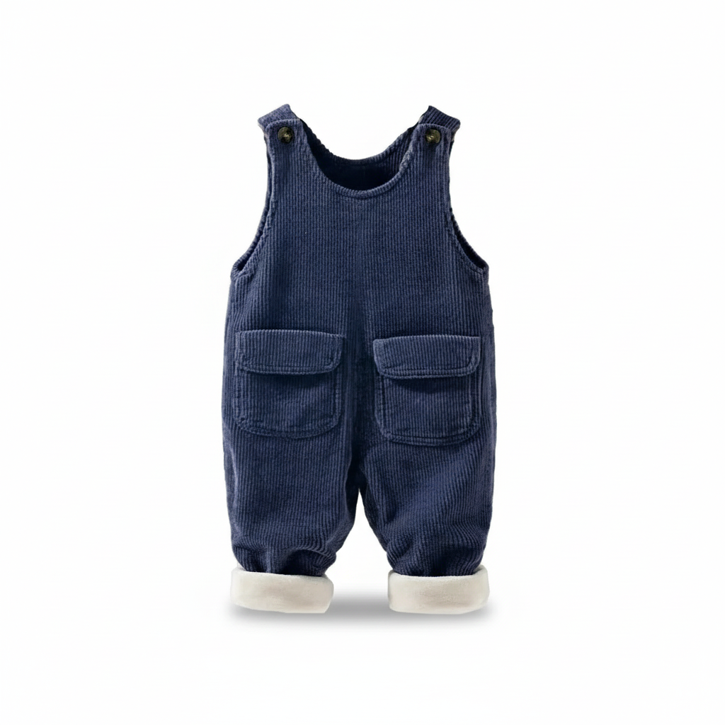Boys Fleece Lined Corduroy Dungarees
