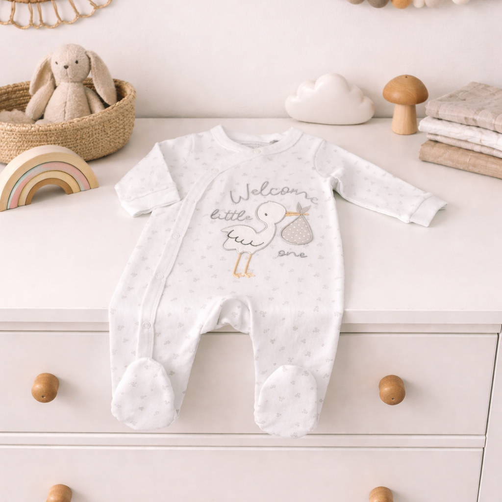 Baby Welcome Little One Cotton Sleepsuit 0-3 Months