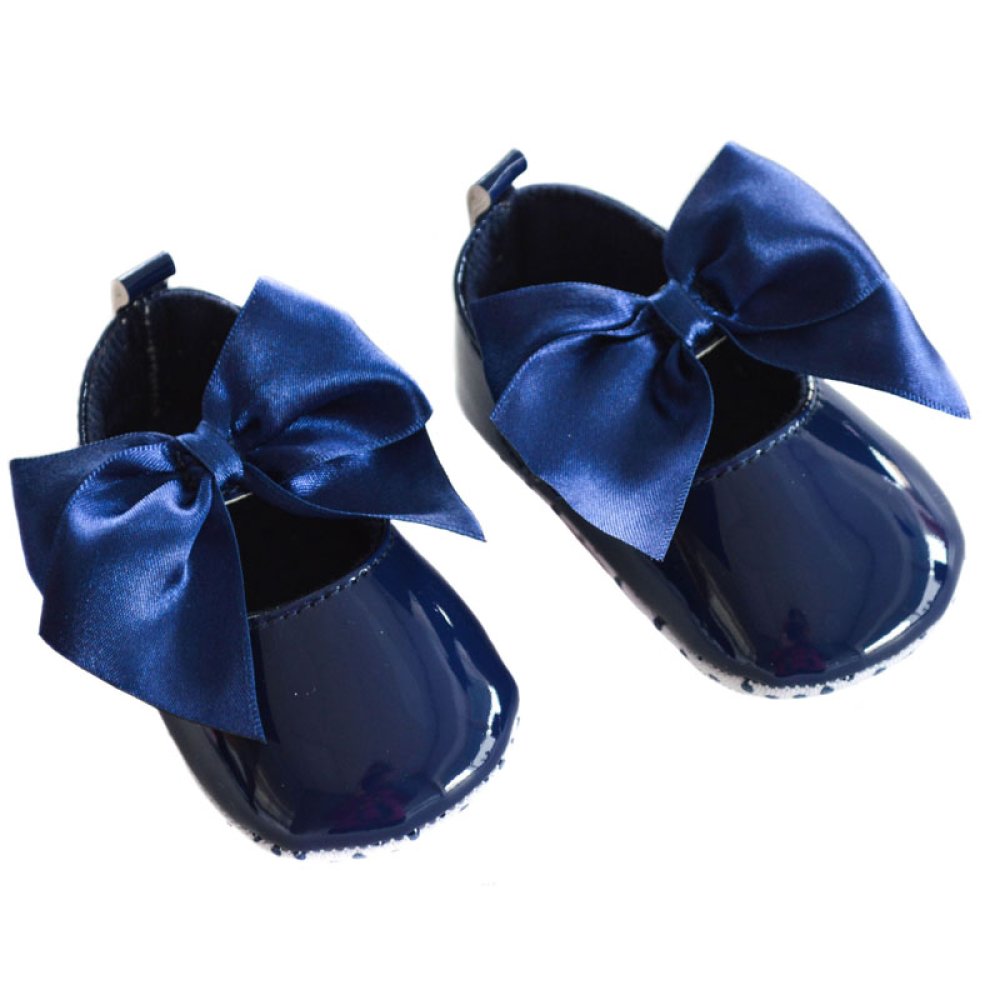 Baby Girls Shiny PU Shoes 0-12 Months