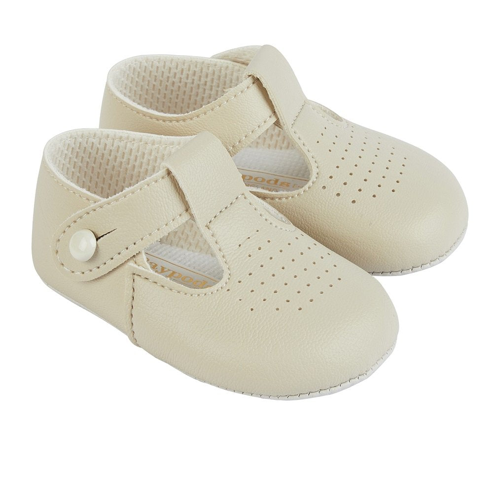 Baby Girls Waffle Romper & Pre Walker Shoe Gift Set 0-9 Months