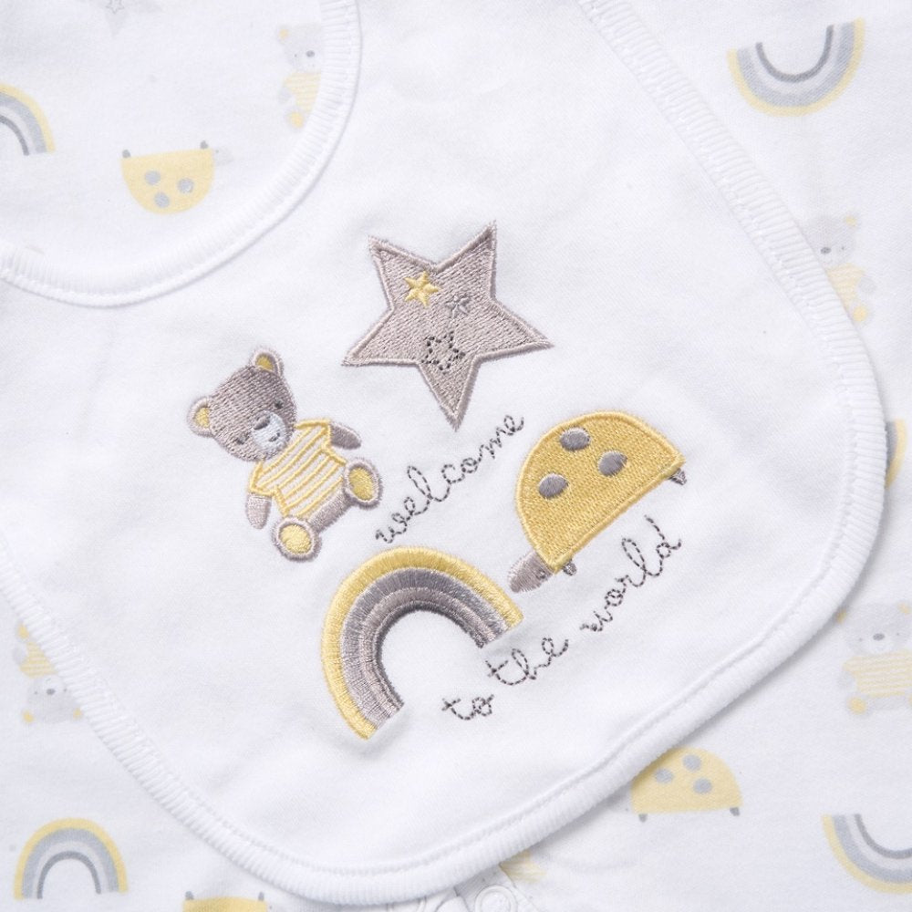 Baby Unisex Rainbow 5 Piece Gift Set 0-6 Months