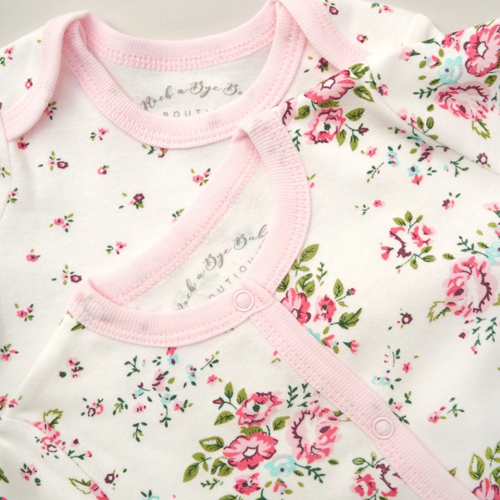 Baby Girls Floral Newborn Gift Set 0-6 Months