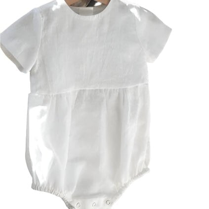 Baby Girl's Linen Jumpsuit - 0-12 Months