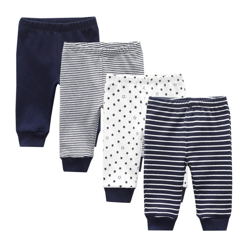 Baby Boys 4 Pack Of Cotton Bottoms