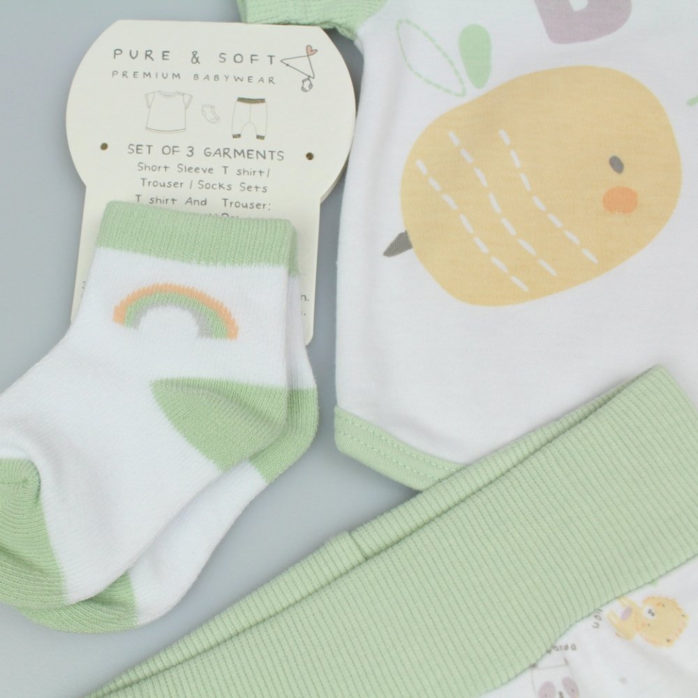 Baby 3 Piece Outfit 0-6 Months