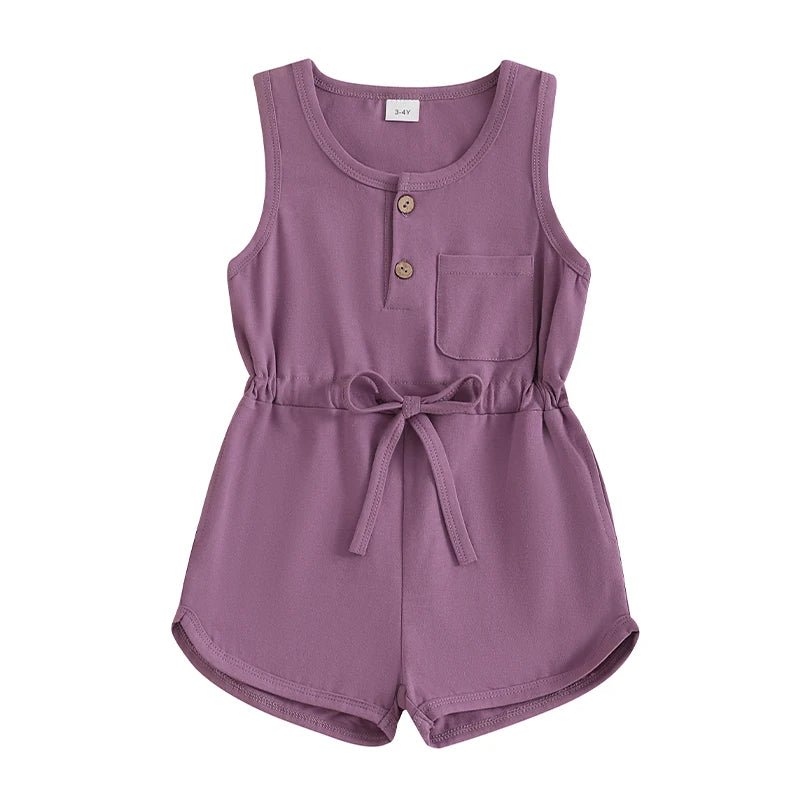 Girls Summer Sleeveless Playsuit 2-6 Years
