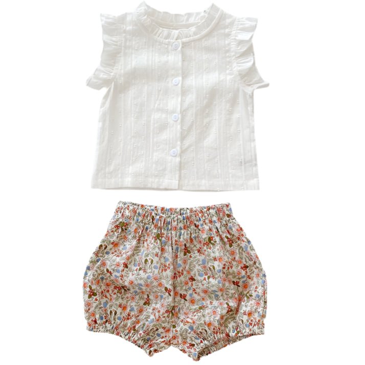 Summer Girls Outfit: 3 Months-3 Years