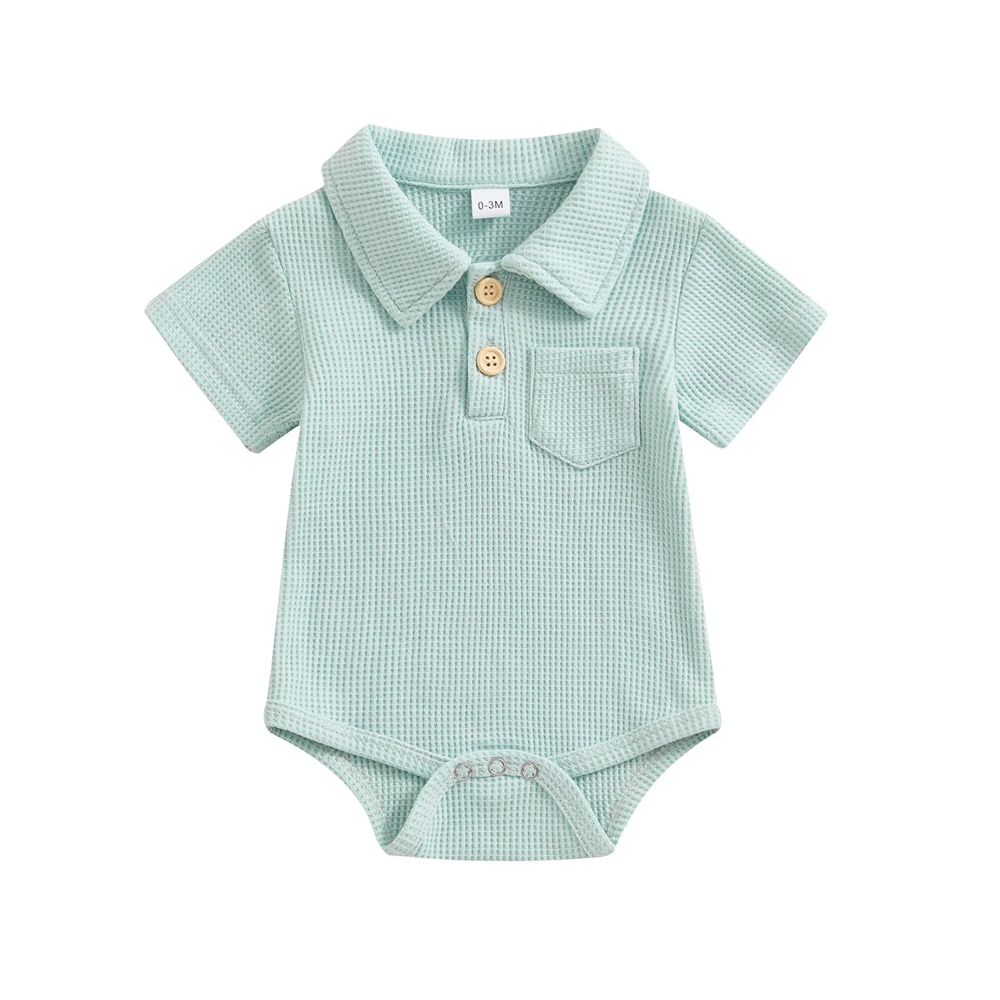 Baby Boys Polo Bodysuit 0-12 Months - Bubbachubs