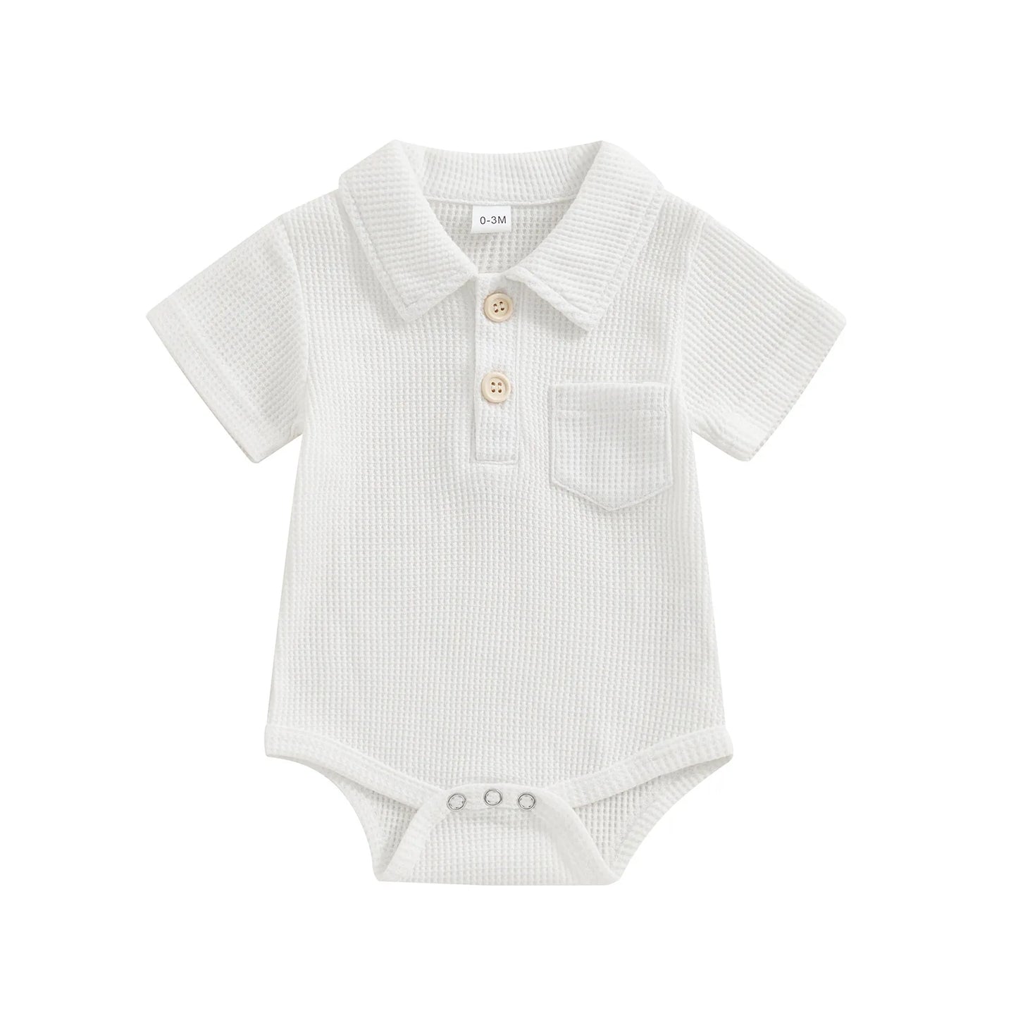Baby Boys Polo Bodysuit 0-12 Months - Bubbachubs