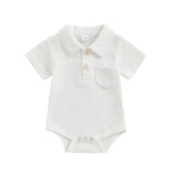 Baby Boys Polo Bodysuit 0-12 Months - Bubbachubs
