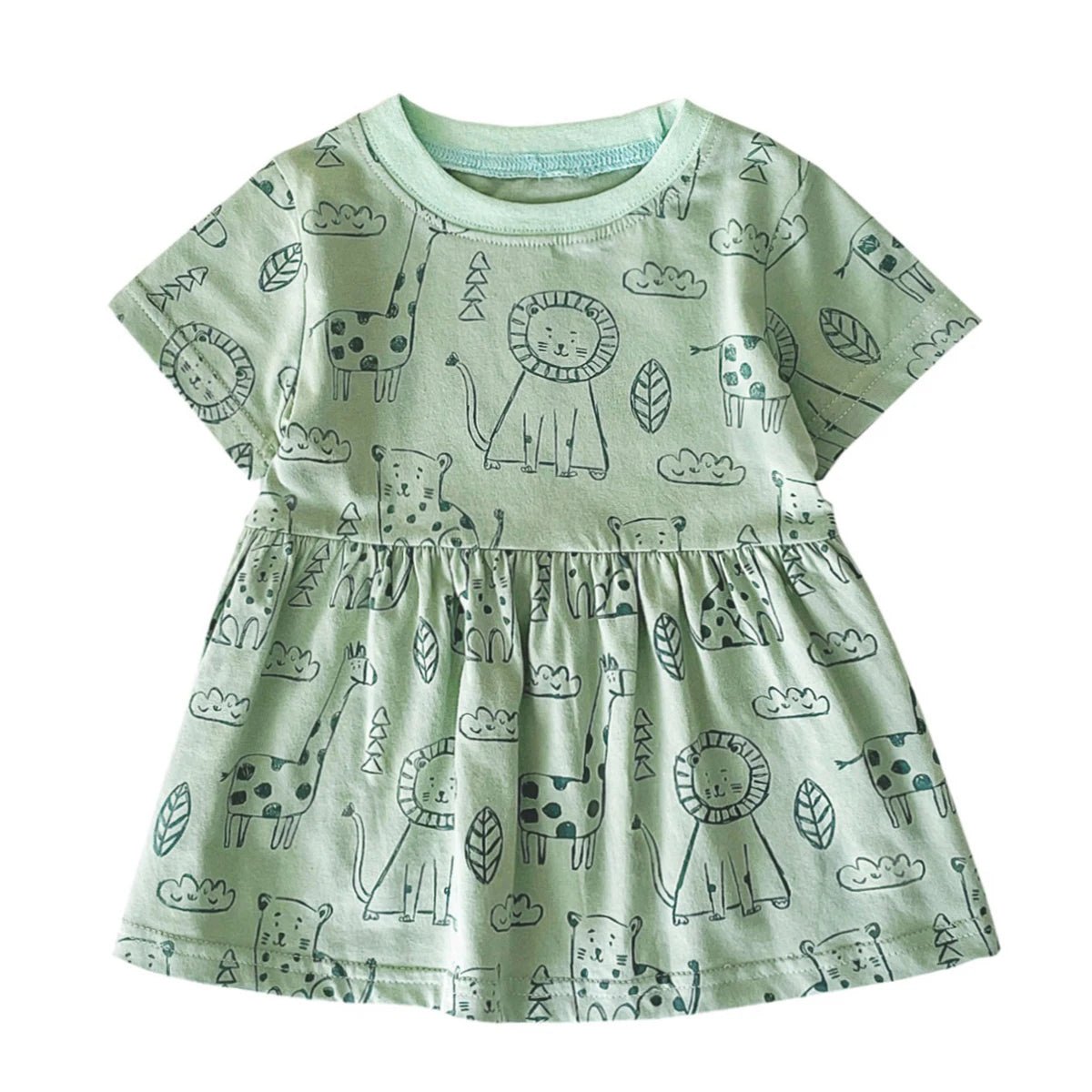 Girl's Short Sleeve Summer Dress 6 Months - 4 Years