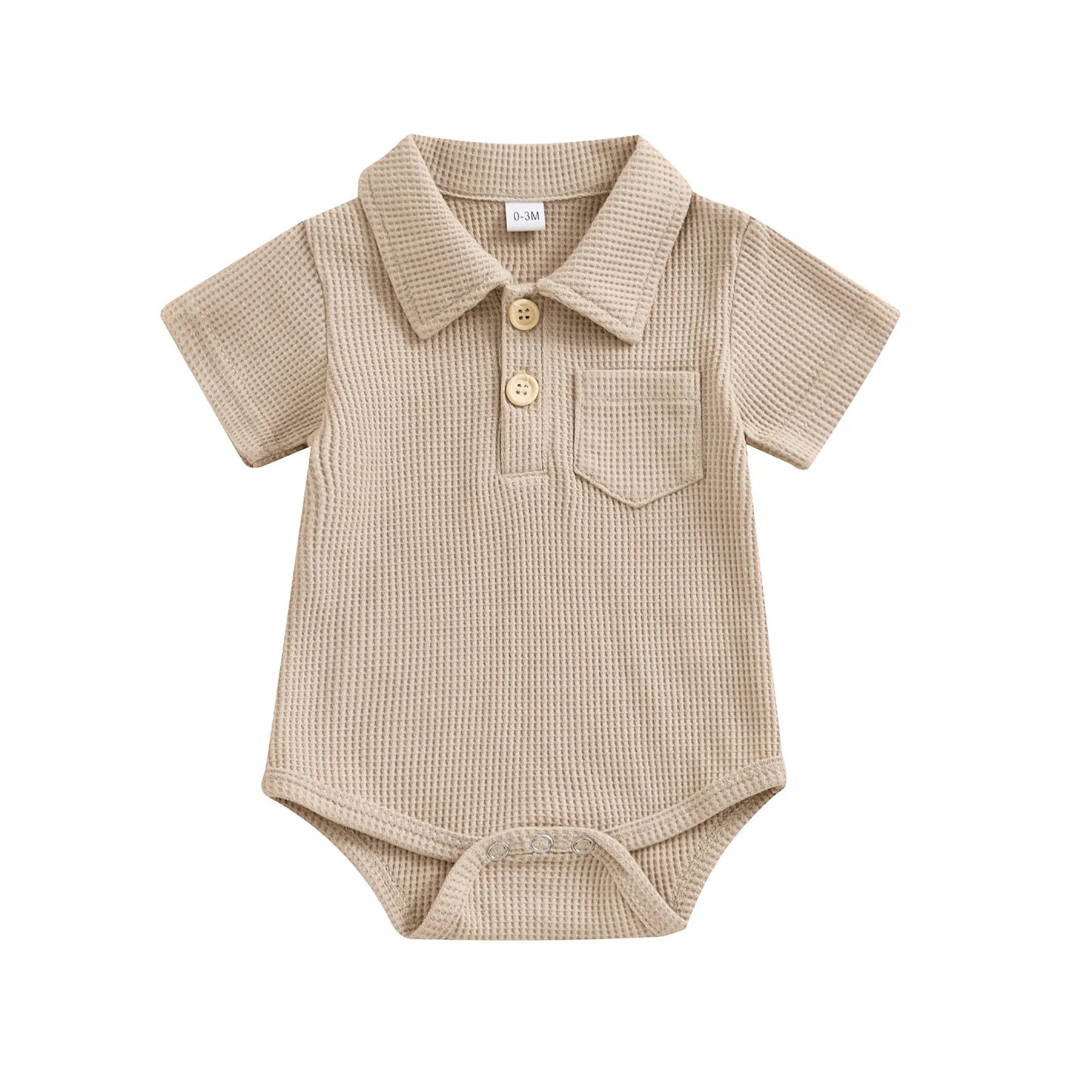 Baby Boys Polo Bodysuit 0-12 Months - Bubbachubs