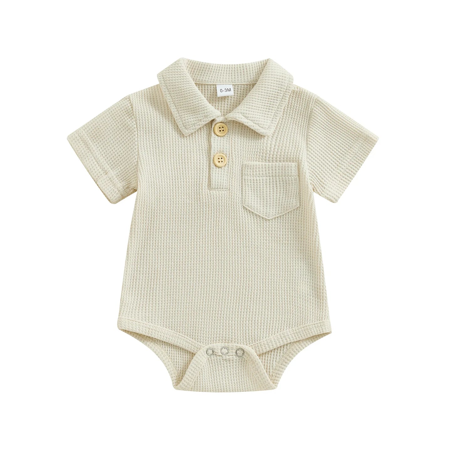Baby Boys Polo Bodysuit 0-12 Months - Bubbachubs