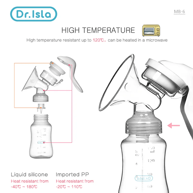 Dr.isla Manual Breast Pump BPA Free