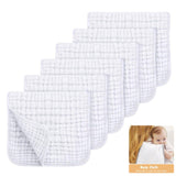 Baby Soft and Absorbent Muslin Burp Cloths 100% Cotton (20"x10") 6 Pack - Bubbachubs