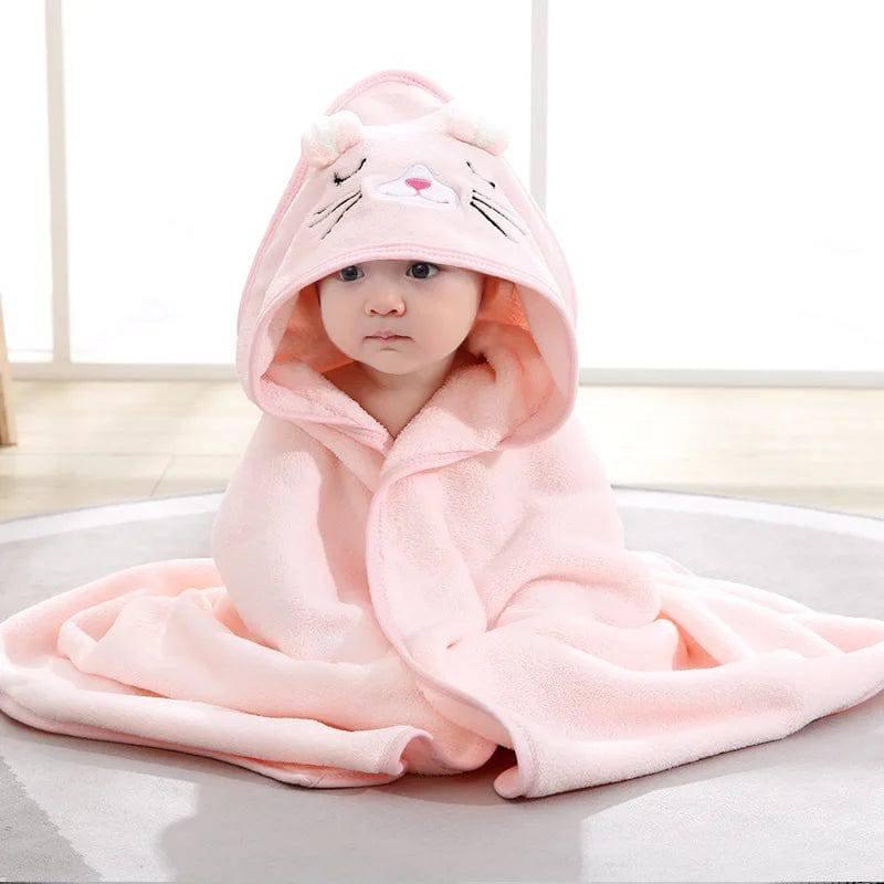 Soft Hooded Animal Towel - Boys & Girls (80cmX80cm)