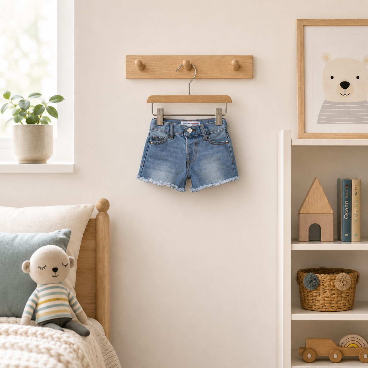 Baby Girl Light Denim Shorts 1-3 Years