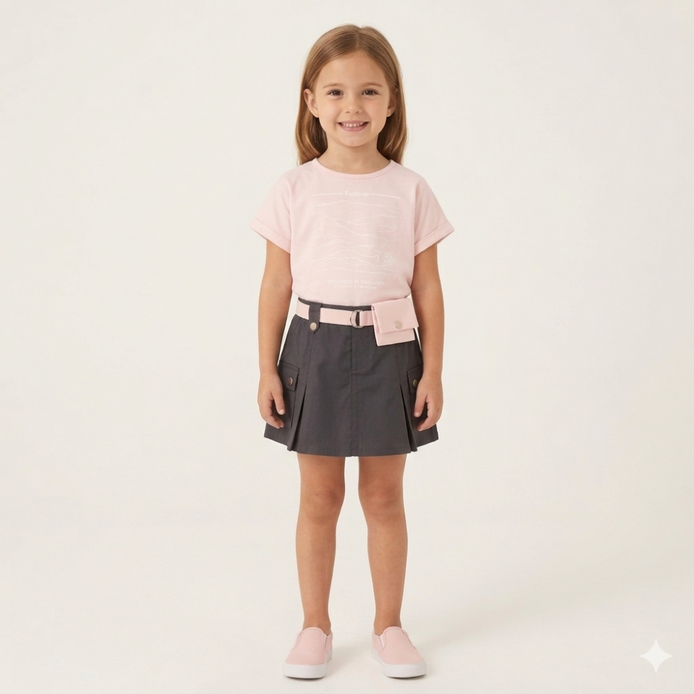Girls T-Shirt & Skirt Set 2-4 Years