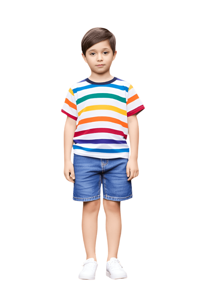 Boys Colourful Striped T-Shirt