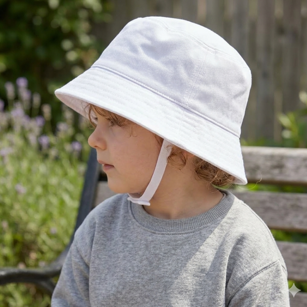Infants Bucket Hat With Chin Strap 0-4 Years