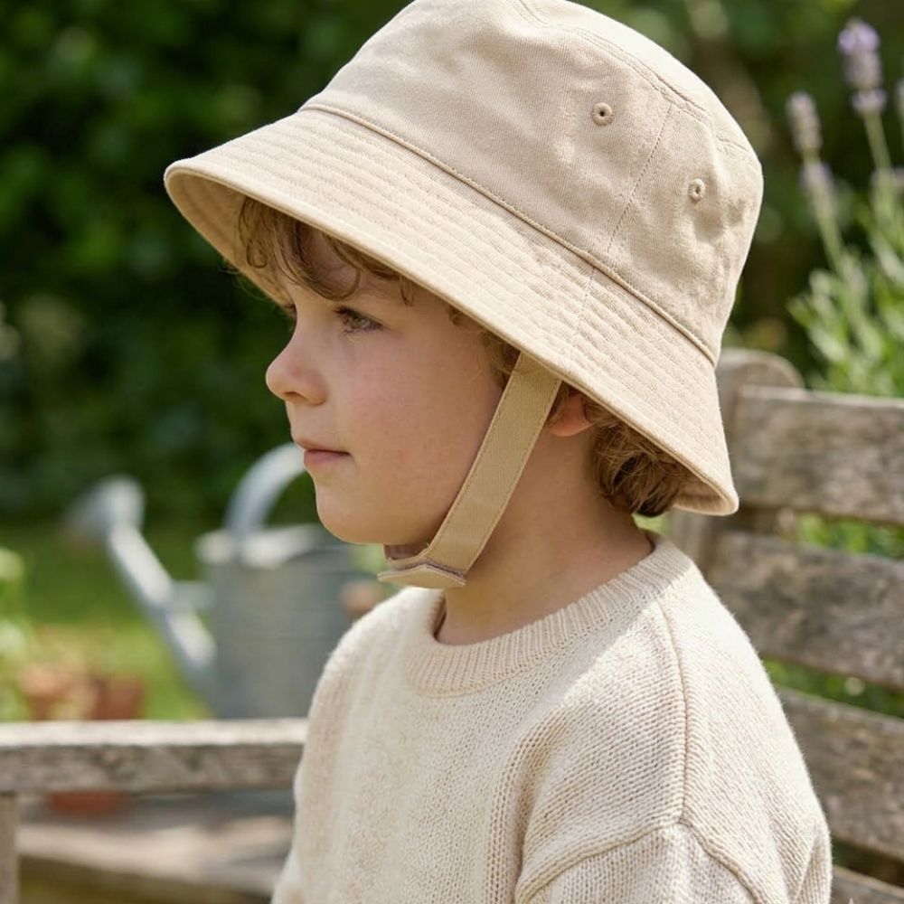 Infants Bucket Hat With Chin Strap 0-4 Years