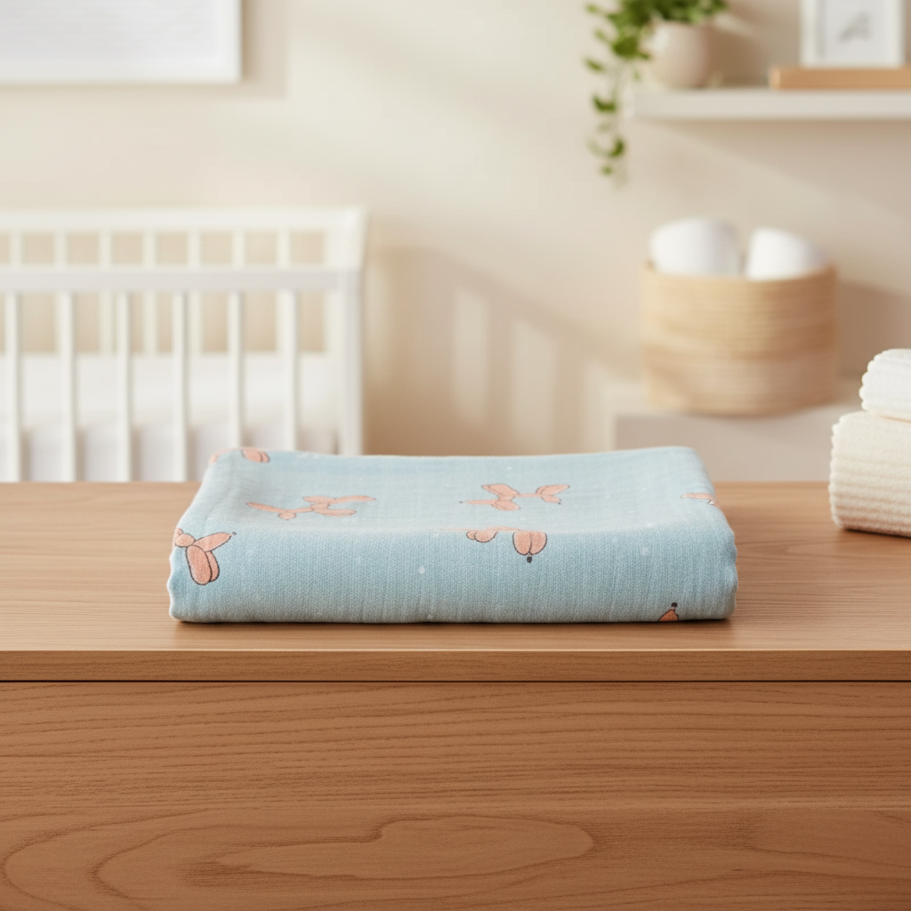 Soft Cotton Baby Muslin 120x120cm