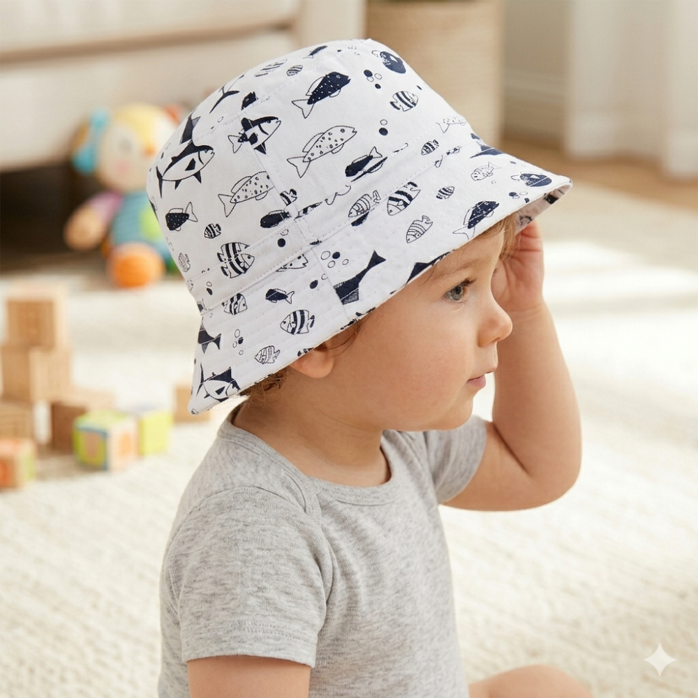 Boys Bucket Sun Hat 6-18 Months