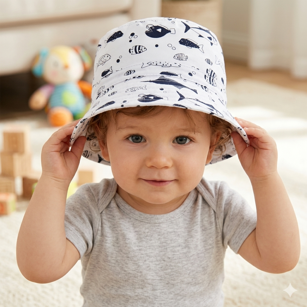 Boys Bucket Sun Hat 6-18 Months