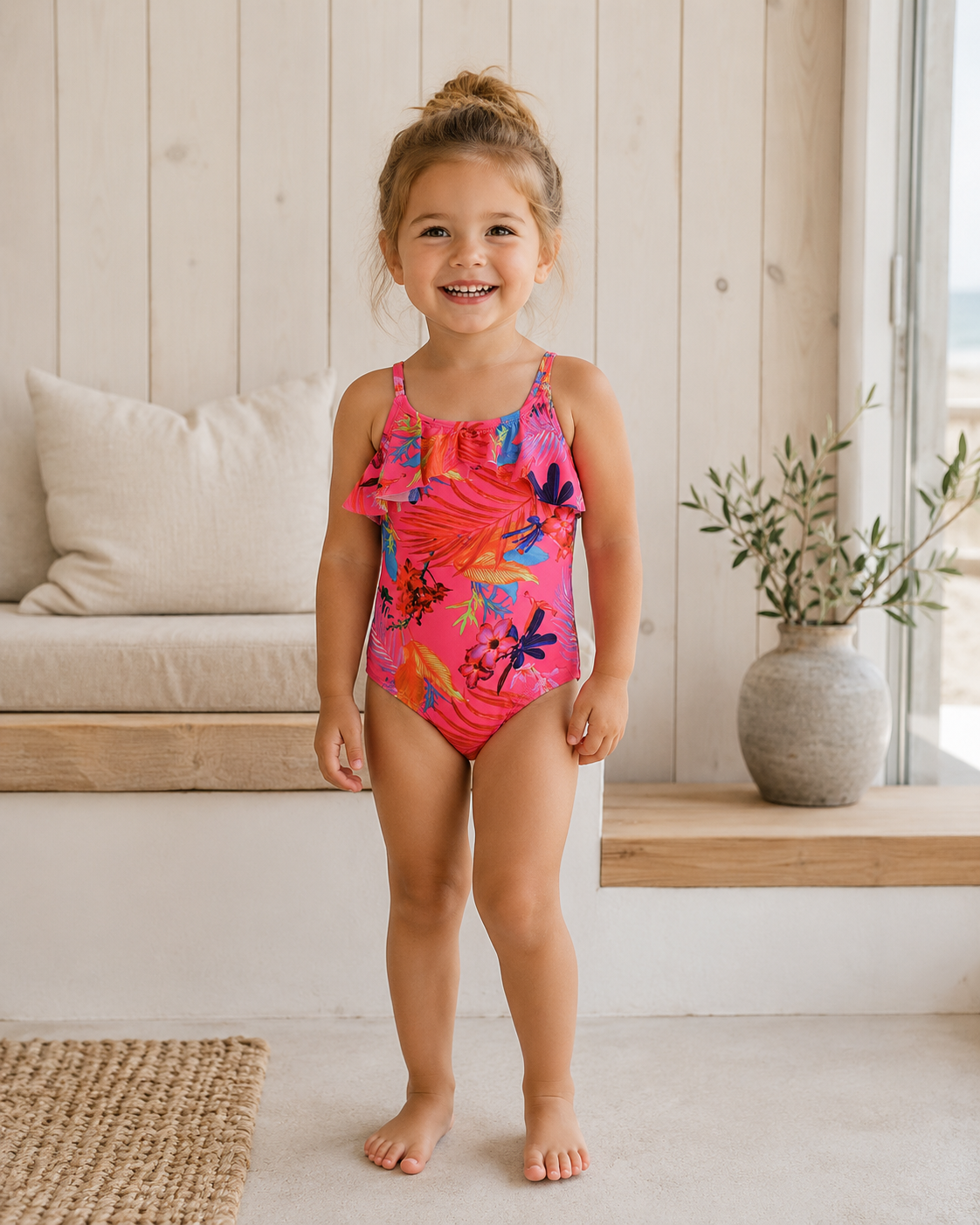 Girls Printed Swimsuit 3-8 Years