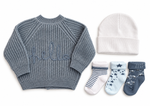 Bubbachubs Baby Knitted Cardigan, Hat & 3 Pairs of Socks Gift Set 3-6 Months