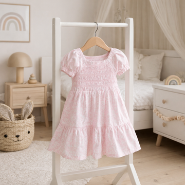 Girls Smocked Dress & Headband Set 12 Months - 4 Years