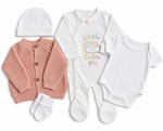 Bubbachubs Essential New Baby Girl Gift Set – 0–3 Months