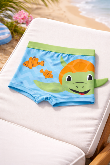 Baby Boys Novelty Sealife Swim Trunks 6-24 Months