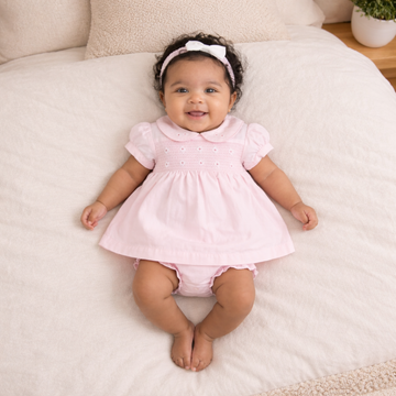 Baby Girls Dress, Pants & Headband Set 0-24 Months