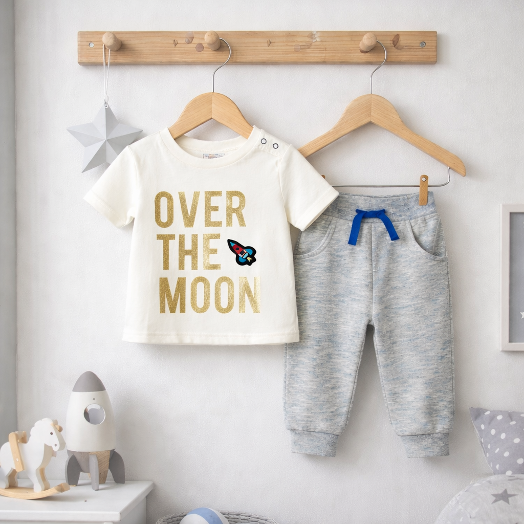 Boys Over The Moon T-Shirt & Jog Pants 6-24 Months