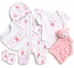 Bubbachubs Baby Girl New Arrival Gift Set 0-6 Months