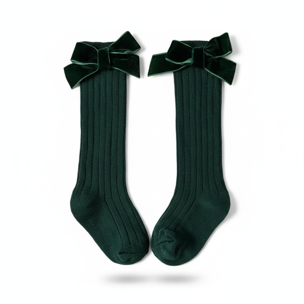 Girl's Bow Knee High Socks