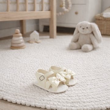 Baby Girls Soft Soled Sandals With Bow
