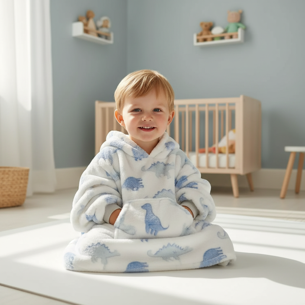Boys Cute Dinosaur Oodie 6 Months - 2 Years