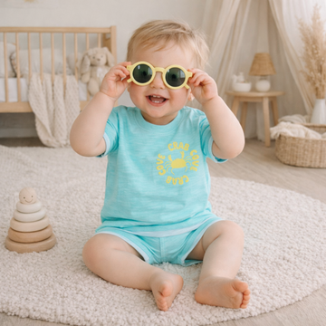Baby Boys Crab T-Shirt, Shorts & Sunglasses Outfit 12-24 Months