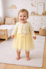 Baby Girl Mesh Party Dress with Bolero 6 Months–3 Years