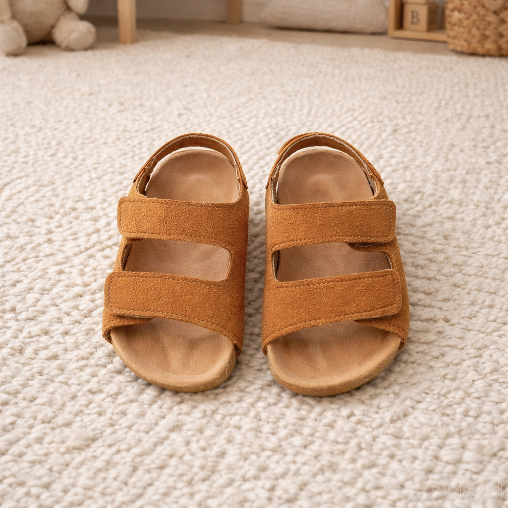Baby & Toddler Suede Sandals – Soft Sole Summer Shoes With Velcro