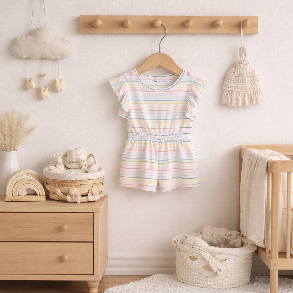 Baby Jersey Playsuit Soft Cotton Baby Romper 18–24 Months