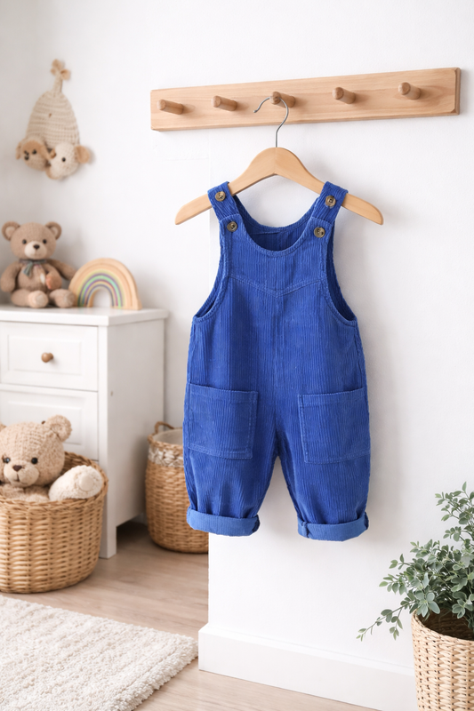 Boys Corduroy Dungarees 9 Months - 5 Years