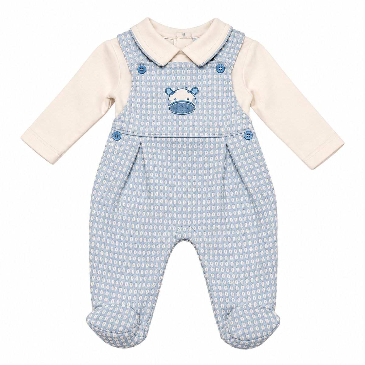 Baby Boys Giraffe 2 Piece Outfit (NB-6 Months)
