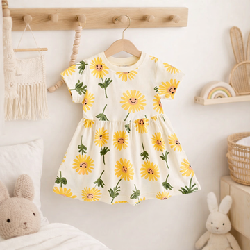 Girls Cotton Summer Dress 9 Months - 5 Years