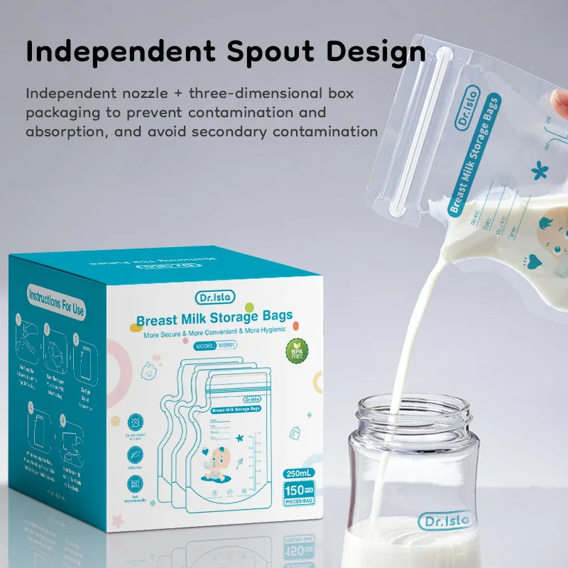 250ML Breast Milk Storage Bags BPA (30 Pack)