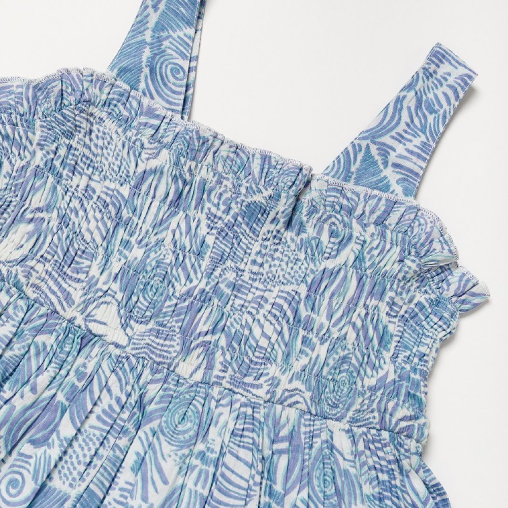 Girls Shell Print Dress 3-11 Years