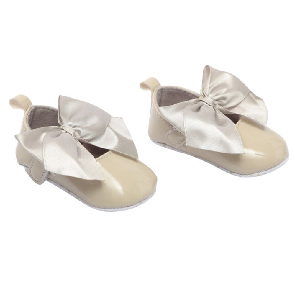 Baby Girls Shiny PU Shoes 0-12 Months